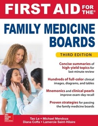 Abbildung von: First Aid for the Family Medicine Boards, Third Edition - McGraw Hill LLC