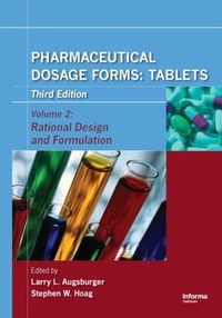 Enlarge image Cover: Pharmaceutical Dosage Forms - Tablets - CRC Press