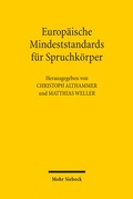 Abbildung von: Europäische Mindeststandards für Spruchkörper - Mohr Siebeck