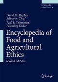 Cover: Encyclopedia of Food and Agricultural Ethics - Springer