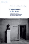 Cover: 'Humanismus' in der Krise - De Gruyter