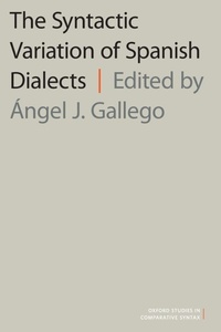 Enlarge image Cover: The Syntactic Variation of Spanish Dialects - Oxford University Press Inc