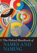 Cover: The Oxford Handbook of Names and Naming - Oxford University Press