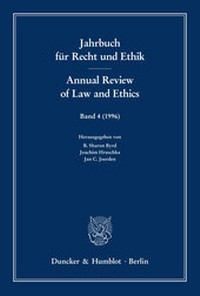 Abbildung von: Jahrbuch für Recht und Ethik - Annual Review of Law and Ethics. - Duncker & Humblot