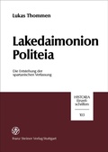 Cover: Lakedaimonion politeia - Franz Steiner Verlag