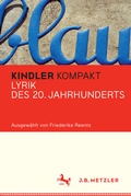 Cover: Kindler Kompakt: Lyrik des 20. Jahrhunderts - J.B. Metzler