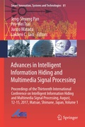 Cover: Advances in Intelligent Information Hiding and Multimedia Signal Processing - Springer