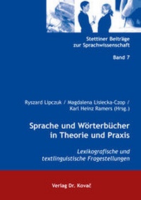 Abbildung von: Sprache und Wörterbücher in Theorie und Praxis - Kovac, Dr. Verlag