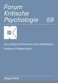 Cover: Die politische Dimension des Subjektiven / Kreatives Probleml&ouml;sen - Argument Verlag mit Ariadne