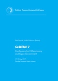 Cover: CeDEM17 - University of Krems Press