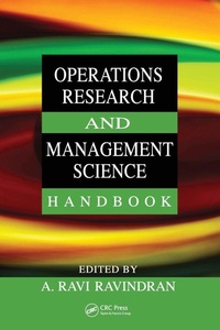 Enlarge image Cover: Operations Research and Management Science Handbook - CRC Press