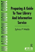 Cover: Preparing a Guide to your Library and Information Service - Europa Publications Ltd