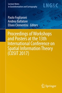 Abbildung von: Proceedings of Workshops and Posters at the 13th International Conference on Spatial Information Theory (COSIT 2017) - Springer