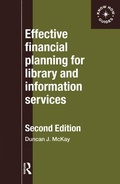 Cover: Effective Financial Planning for Library and Information Services - Europa Publications Ltd