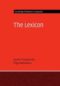 Cover: The Lexicon - Cambridge University Press