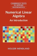 Cover: Numerical Linear Algebra - Cambridge University Press