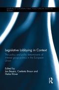Cover: Legislative Lobbying in Context - Routledge