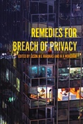 Cover: Remedies for Breach of Privacy - Hart Publishing