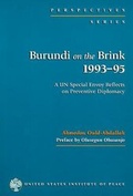 Cover: Burundi on the Brink, 1993-95 - United States Institute of Peace Press