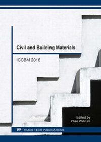 Enlarge image Cover: Civil and Building Materials - Trans Tech Publications Ltd