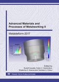 Cover: Advanced Materials and Processes of Metalworking II - Trans Tech Publications Ltd