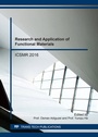 Cover: Research and Application of Functional Materials - Trans Tech Publications Ltd