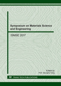 Enlarge image Cover: Symposium on Materials Science and Engineering - Trans Tech Publications Ltd