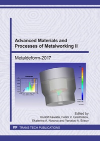 Abbildung von: Advanced Materials and Processes of Metalworking II - Trans Tech Publications Ltd