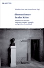 Cover: 'Humanismus' in der Krise - De Gruyter