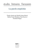 Cover: La parole emp&ecirc;ch&eacute;e - Narr Francke Attempto