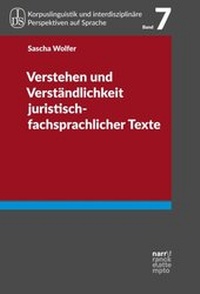 Abbildung von: Verstehen und Verständlichkeit juristisch-fachsprachlicher Texte - Narr Francke Attempto
