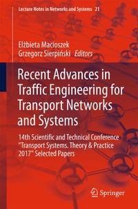 Enlarge image Cover: Recent Advances in Traffic Engineering for Transport Networks and Systems - Springer