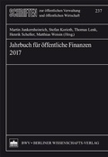 Abbildung von: Jahrbuch für öffentliche Finanzen (2017) - Berliner Wissenschafts-Verlag