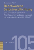 Cover: Beschworene Selbstverpflichtung - Theologischer Verlag Z&uuml;rich