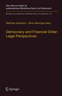 Cover: Democracy and Financial Order: Legal Perspectives - Springer