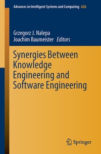 Enlarge image Cover: Synergies Between Knowledge Engineering and Software Engineering - Springer