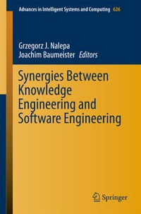 Enlarge image Cover: Synergies Between Knowledge Engineering and Software Engineering - Springer