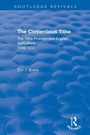 Cover: Routledge Revivals: The Contentious Tithe (1976) - Routledge