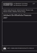 Abbildung von: Jahrbuch für öffentliche Finanzen (2017) - Berliner Wissenschafts-Verlag