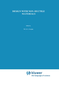 Enlarge image Cover: Design with Non-Ductile Materials - Kluwer Academic Publishers