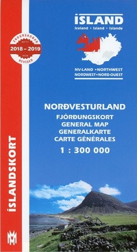 Abbildung von: North West Iceland Map 1:300 000 2018 - Mal Og Menning,Iceland