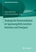 Cover: Strategische Kommunikation im Spannungsfeld zwischen Intention und Emergenz - Springer VS