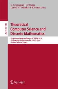Enlarge image Cover: Theoretical Computer Science and Discrete Mathematics - Springer