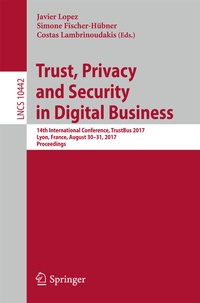Abbildung von: Trust, Privacy and Security in Digital Business - Springer