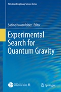 Cover: Experimental Search for Quantum Gravity - Springer