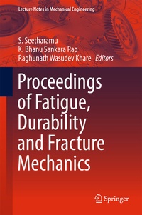 Abbildung von: Proceedings of Fatigue, Durability and Fracture Mechanics - Springer