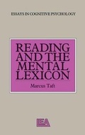 Cover: Reading and the Mental Lexicon - Psychology Press Ltd