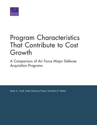 Enlarge image Cover: Program Characteristics That Contribute to Cost Growth - RAND