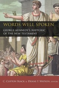 Cover: Words Well Spoken - Baylor University Press