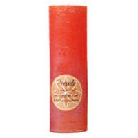 Abbildung von: Chakra Kerze "Freude" in orange, Höhe ca. 23 cm - Nova MD